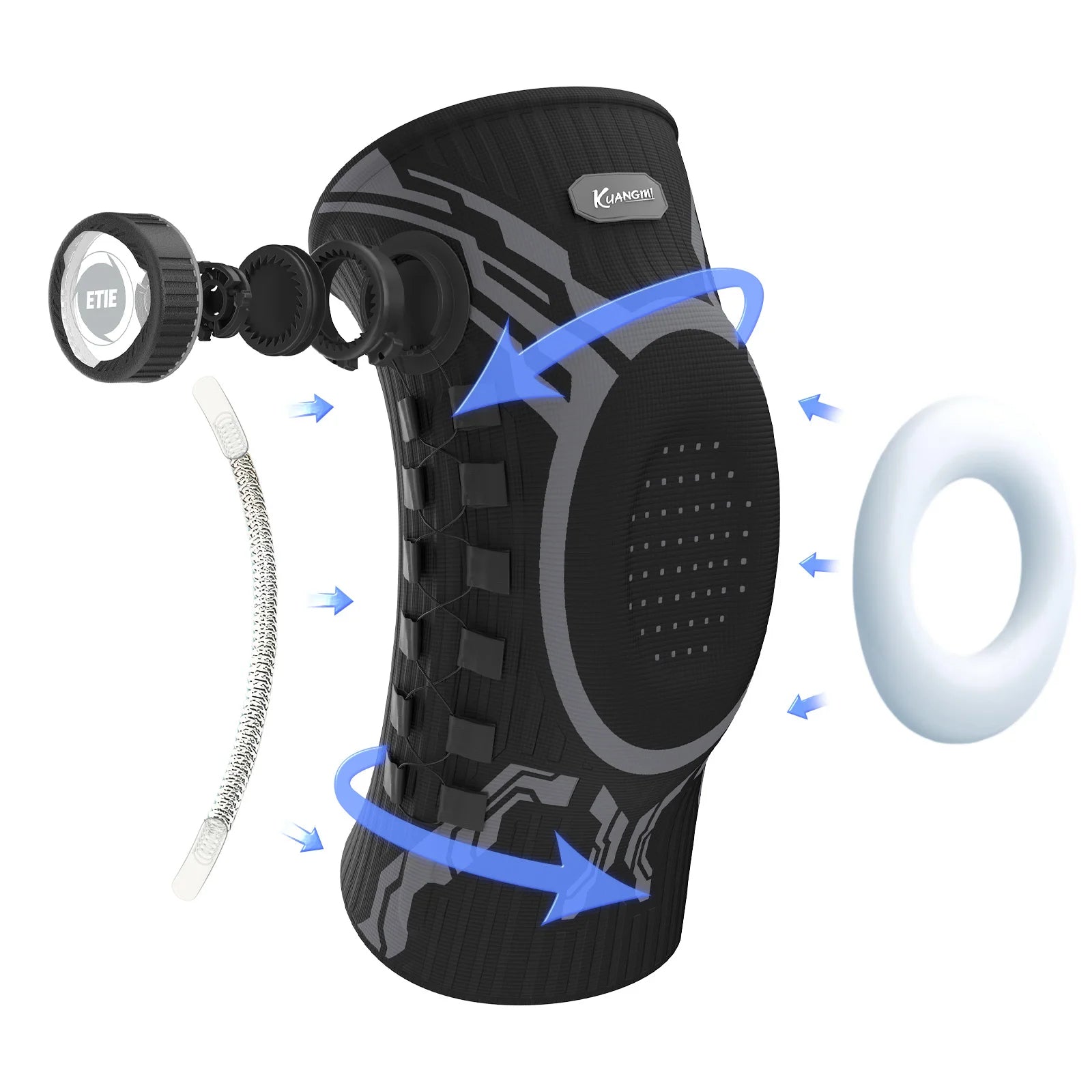 Adjustable Knee Brace with Patella Support Stabilizer